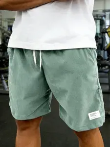 Men's Vintage Corduroy Shorts, Loose Fit Drawstring Casual Shorts, Comfortable Daily Wear, Ideal for Gym, Beach, Vacation