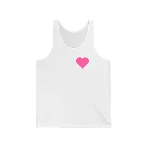 Red Label "Love Looks Like This" Tank Top - Friendship Support Graphic Tee - Women's Inspirational Tank"