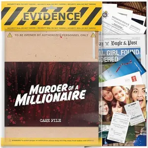 Mystery Detective Game, Cold Case File Investigation, Solve Crimes, Perfect for Personal Use, Date Night, Party Groups, Millionaire Murder, Family Board Games