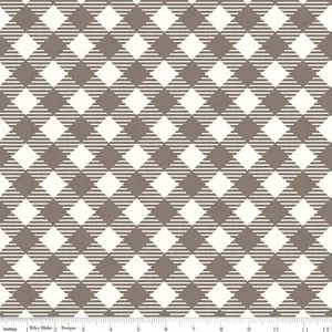 Fabric Riley Blake Pebble Bee Ginghams 108" Wide Back by the Quarter Yard WB12562­-PEBBLE
