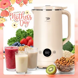 8-in-1 Multifunctional Automatic Nut Milk Machine&Coffee Maker, 800ml Auto Self-Cleaning,  Delay Start, Boil Water – Stainless Steel, White,Soy Milk Maker for Homemade Almond, Oat, Coconut, Juice, Milkshake, Grains Mother's Day gift Grateful Healthy Drink