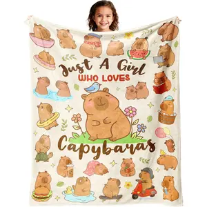 Capybara Gifts Blanket, Christmas/Birthday Gifts For Capybara Lovers, Capybaras Stuff/Decorations/Themed For Girls