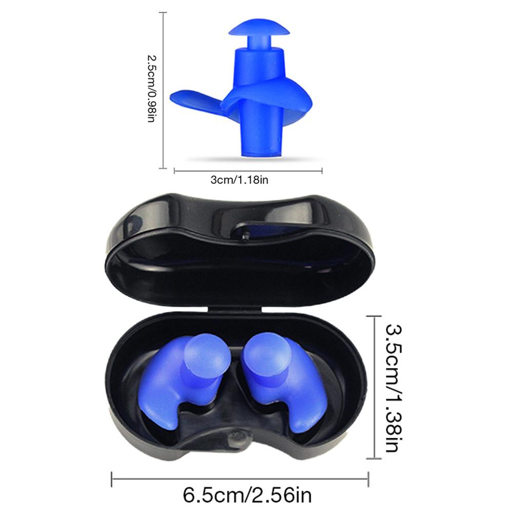 Swimming Earplugs Waterproof Reusable Silicone Ear Plugs Diving Sport Plugs For Water Surf Showering Bathing Accessories