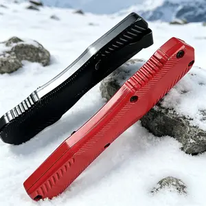 Premium 9000 Series Folding EDC Knife: Features a rugged, durable construction and a non-slip textured grip, enabling smooth, one-handed operation.