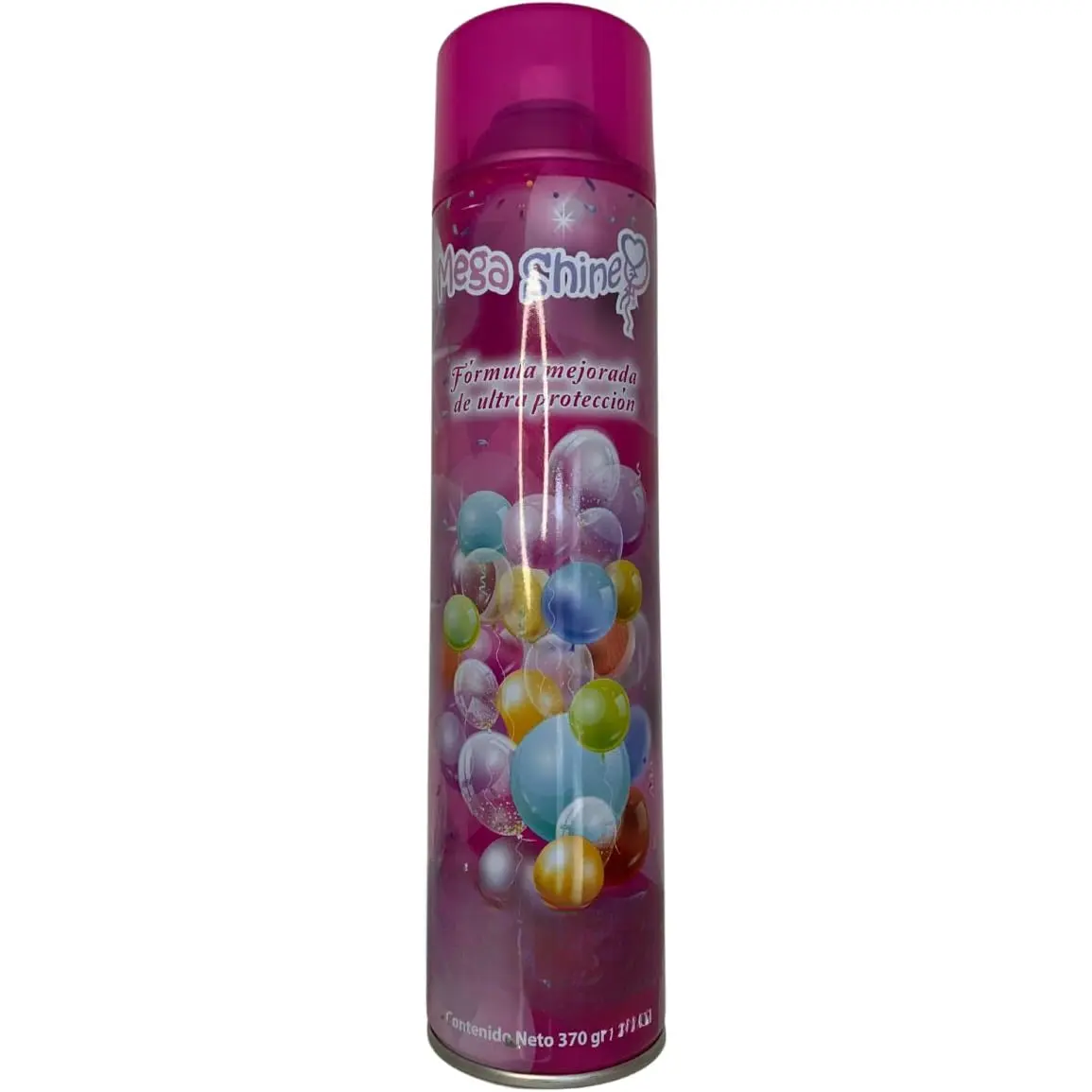 -Mega Shine, 570 ml, THE ONLY AEROSOL BALLOON POLISHER that doesn't need towels or gloves to shine and dry