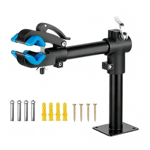 Bike Repair Stand, Bench & Wall Mount Adjustable Clamp Bicycle Maintenance Workstand Holds Up to 48LBS for Road & Mountain Bikes