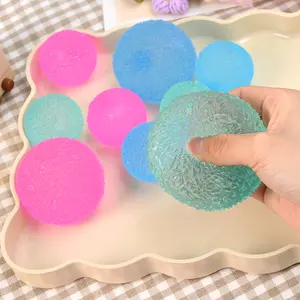 Crystal Mochi Squishy Ball - Handmade TPR Squeeze Stress Relief Toy Fidget  toys for Relaxation & Gifting