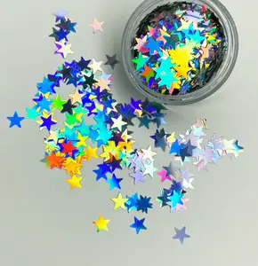 IRIS SILVER HOLOGRAPHIC STAR COSMIC GLITTER