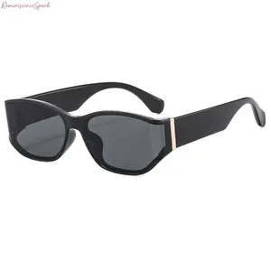 Women's 2026 New Wrap-Around Cat Eye Sunglasses, UV Protection Curved Lens Shades, Retro High Fashion Sports Eyewear, Slim Face Design for Driving & Daily Casual Wear, Accessories for Women, Women's Sunglasses