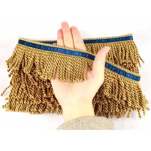 5 Yard Long 2.5 Inches Wide Bullion Fringe Trim and Embellishments Fabric Trims Sewing DIY Decoration for Curtain Sofa Clothes()