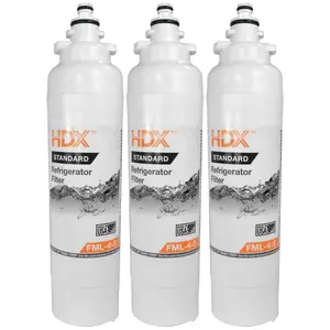 FML-4-S Standard Refrigerator Water Filter Replacement Fits LG LT800P (3-Pack)