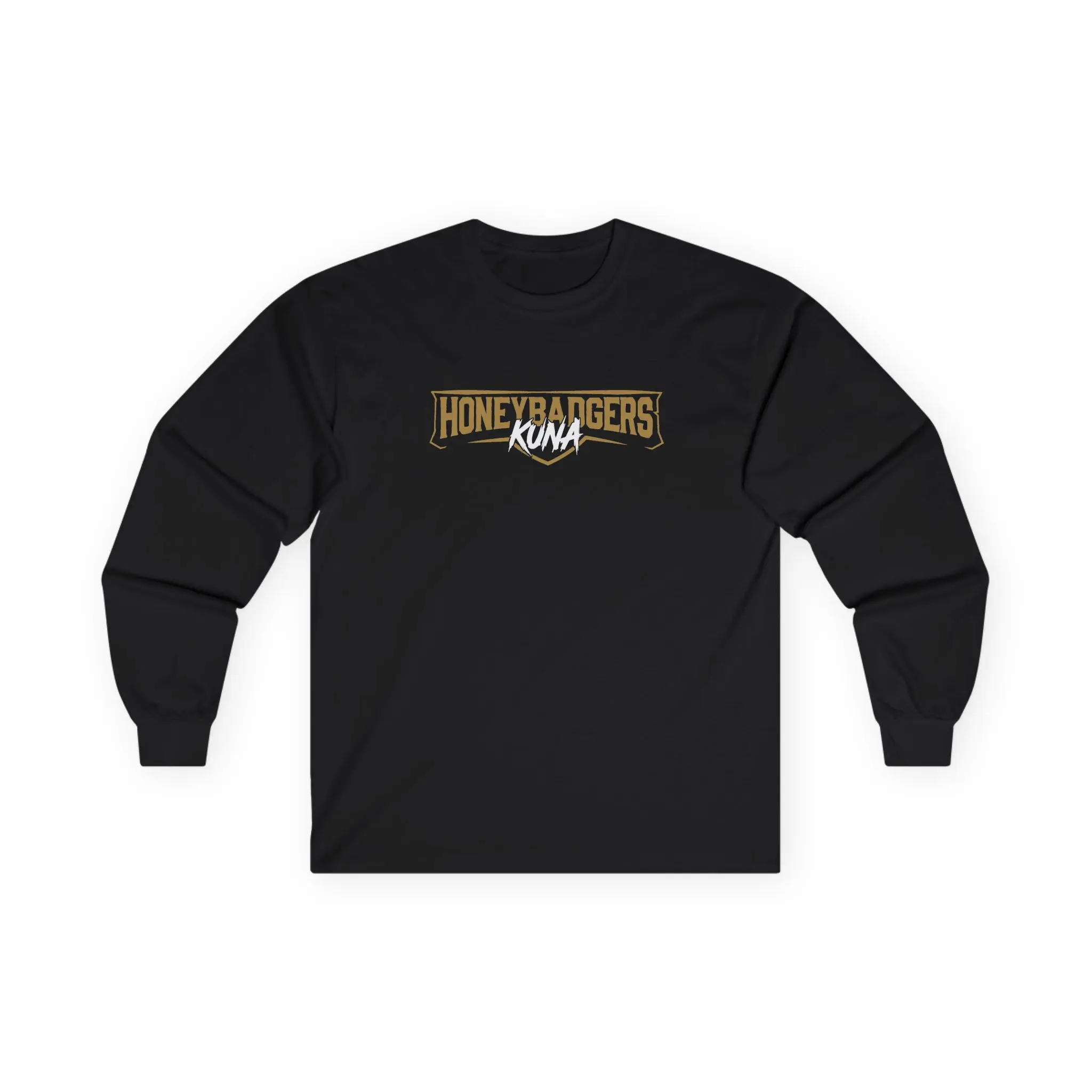 Honey Badgers Logo Long Sleeve Tee | Vintage Mascot Football Shirt