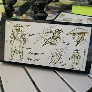Katan Raiden Concept Sketch 3D printed hangable Decoration Fan art