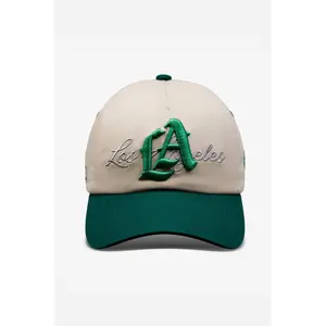 LA Logo Dad Hat | Natural & Green