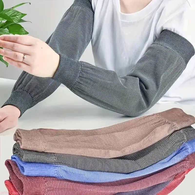 6 Pairs Unisex Extended Elastic Knitted Arm Sleeves, Four Seasons Available Loose Large Size Breathable Comfortable Sleeves, Practical Labor Protection Gear for Outdoor Working and Daily Household Chores homedecor
