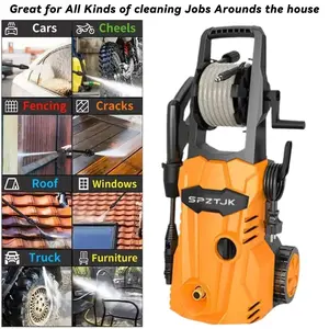 2025Upgraded Electric Pressure Washer, 7500Kpa High Pressure, 30 FT Water Outlet Hose & Filter& Foam Cannon for Cars/Fences/Driveways/Home Cleaning