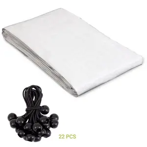 Chicken Coop Cover Waterproof & UV Resistant, Winter Chicken Coop Cover 11.3 x 6.3 Feet with Bungee Cord, Large Chicken Run Sunshade Fabric, Walk-in Chicken Coop, Chicken Coop Rain Cover (1 Pack)