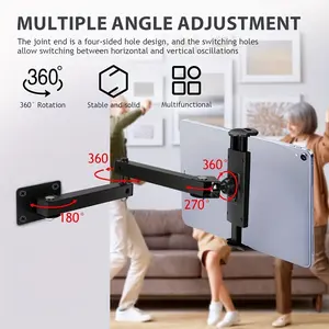 Universal Tablet Wall Mounted Stand - Adjustable Tablet Stand for Business and Home Use | Business and Home Users