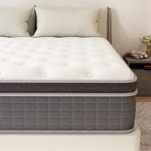 10''12''14'' Mattress Twin Full Queen King Size Memory Foam Hybrid Pocket Spring Medium Firm Mattresses Bed In A Box
