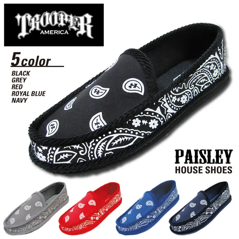 Trooper Bandana Slippers Canvas Shoe Footwear
