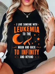 100% Cotton Leukemia Awareness Shirt Blood Cancer Bone Marrow Gift Idea T-Shirt