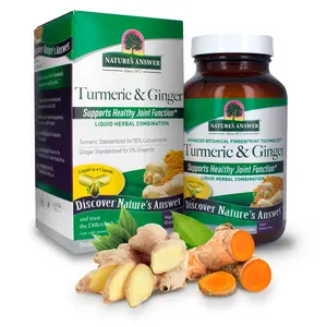 Nature's Answer Turmeric and Ginger Capsules 90 Count | Joint Support | Gluten-Free | Vegan | Single Count