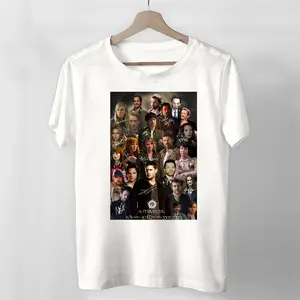 Supernatural Movie 15 Seasons 327 Episodes 2005 2020 Cast Signed Poster Gift Graphic Tee Unisex T Shirt Love Shirt