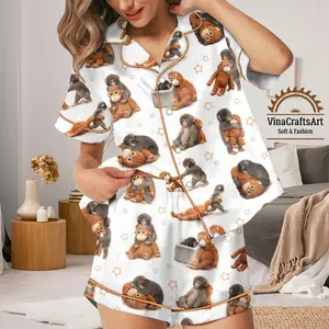 Monkey Pajamas Set Women, Cute Monkey Pajamas, Cartoon Animal Sleepwear, Funny Lounge Set Gift, Baby Monkey Sleepwear