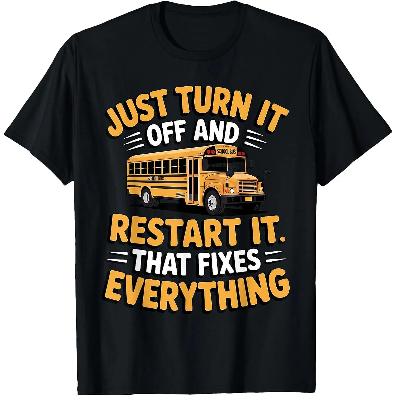 100% Cotton Funny Bus Driver Costume for Men Women Kids Bus Driver T-Shirt