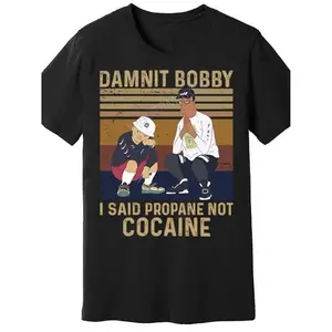Funny King Of The Hill Inspired Propane Mishap Tee With Cartoon Artwork Perfect For Golf Lovers