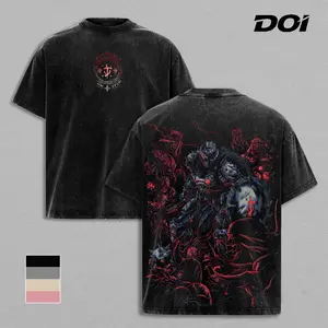 Doom Slayer The Dark Ages – Obsidian Wash Graphic Tee, Premium Heavy Cotton, Movie Lover Gift, Cotton Unisex Graphic T-Shirt, Trendy T-Shirts, Men's T shirts, Streetwear For Men, Double-Sided, Unique Gift For Fans