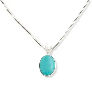 Mine Finds by Jay King Rio Azul Turquoise Pendant with 18" Chain