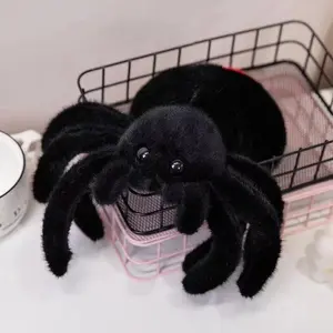 Red Tail Spider Plush Toy Simulated insect Doll Festival  Funny Tricky Festival