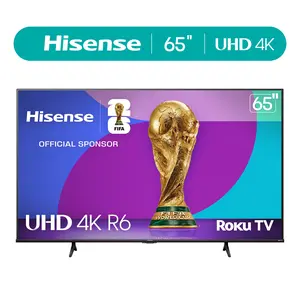 Hisense 65" Class 4K UHD LCD Roku Smart TV HDR R6 Series 65R6E4 packs incredible details into a 4K Ultra High Definition picture