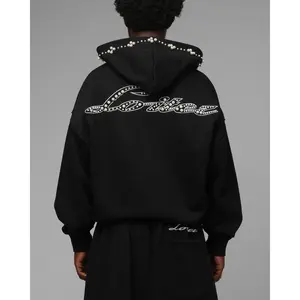 Loiter Pearl Zip Hoodie Black