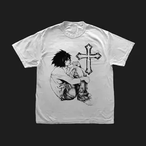 Death Note Ryuk, Shinigami, Light Yagami, Ryuk, Anime Merchandise, Japanese Anime T-Shirt Cotton Fabric soft short-sleeved graphic tee crew neck TYT