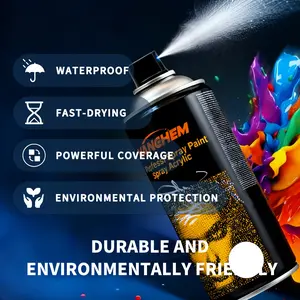 Vanghem Multifunctional Spray Paint 13.5OZ/400ml Rich Colors Quick-Dry for Graffiti Car Repair & DIY Projects Waterproof Sunscreen