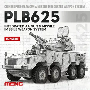3D Assembly Model 1/72 Scale Falcon 72-018 Plb625, Integrated Anti-Aircraft Gun and Missile Plastic Kit, Detailed Building Set