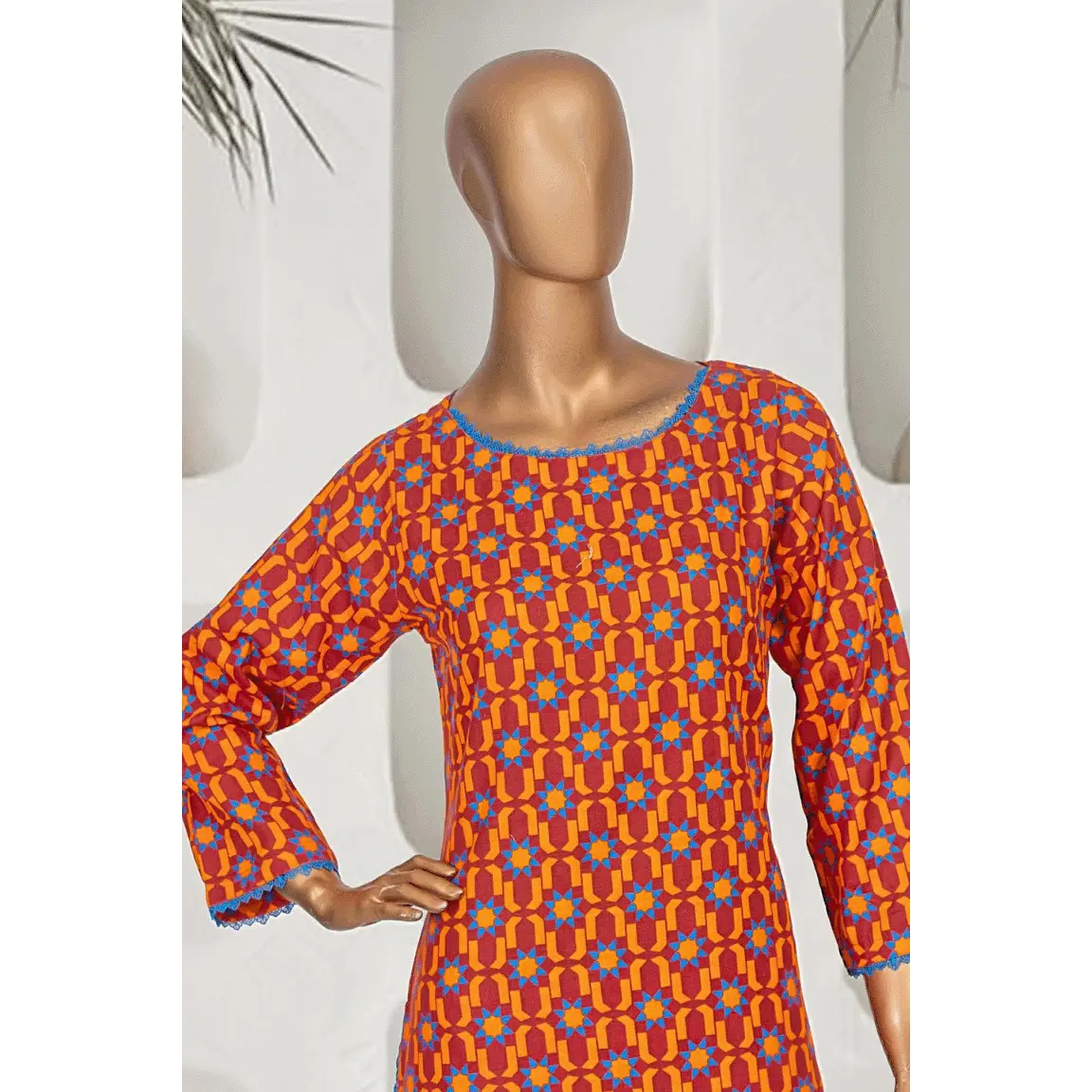 Sunset Orange Khaddar Co-Ords Set