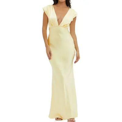 Satin Twist Halter Neck Midi Dress Express - TikTok Shop