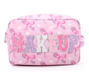 OMG Accessories Quilted Cosmetic Pouch