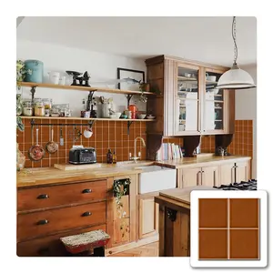 (10pcs/20pcs/30pcs) Plain Color Square Brick Wallpaper, Peel and Stick, Waterproof and Oilproof, Suitable for Living Room, Kitchen, Bathroom, Balcony and Sink, 5.91X5.91 Inches