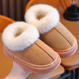 Kids' Snow Boots 2025 Autumn/Winter New Arrival, Wrap-Around Heel for Toddlers and Kids of All Ages, Indoor Outdoor Slip-On Soft Sole Thickened Simple Fashionable