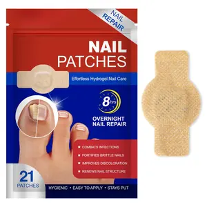 "Fungal Nail Patches, 21pcs/bag Easy To Use Long Lasting Gentle on Nails Foot Care Patches, Suitable for All Skin Types, Fungal Nail Patches, Nail Care Solution "