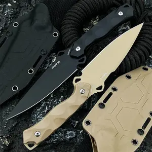 High Quality Wear-Resistant Fixed Blade Knife with Sheath, 8cr13mov Steel Blade and Nylon Fiber Handle, Perfect for Camping Hiking Fishing, Survival Tools, Tactical Knives, Outdoor Camping Knives
