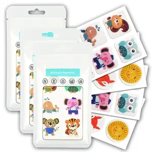 Mosquito Repellent Patches Cute Animal Shapes DEET-Free for Kids & Adults