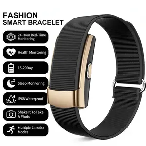 Ultra-Thin Smart Watch, Multi-Function Step Counter, Sleep Monitor, Period Reminder, Shake-To-Capture, Compatible with iPhone/android, Elegant Design