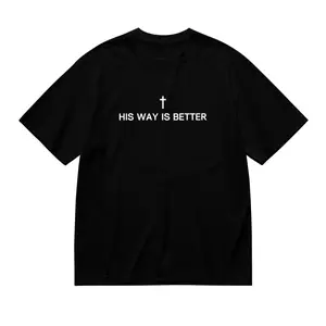 Women's His Way Is Better Christian T-Shirt - Dark Gray Faith Shirt with "HIS WAY IS BETTER", Minimalist Religious Apparel for Church, Bible Study - Inspirational Gift for Teens & Christians, Faithbased Clothing, Casual Church Wear, Durable Construction,