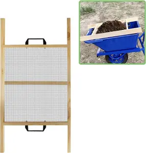Large Soil Sifter,Rock Sifter, Soil Sifter for Gardening,Compost Sifter for Sand, Leaves & Compost, Fits Wheelbarrow