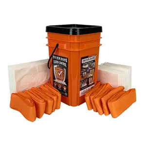 Quick Dam Indoor Grab & Go Bucket Kits Durable Lightweight Water Control Mats & Dams for Spills Leaks & Drips
